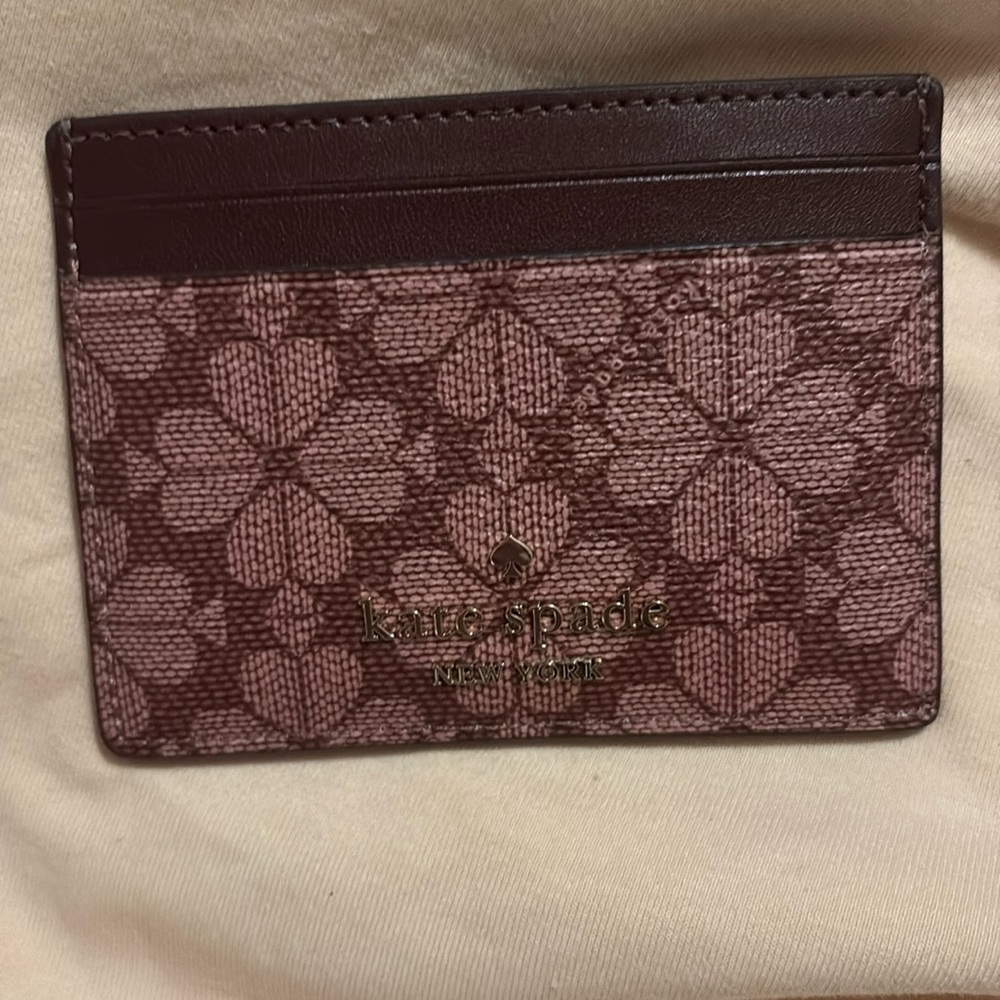 NWT Floral Kate spade card holder. FLOWER POT